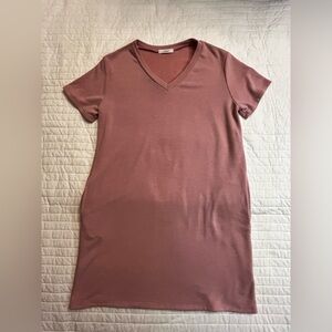 Cherish pink shirt dress